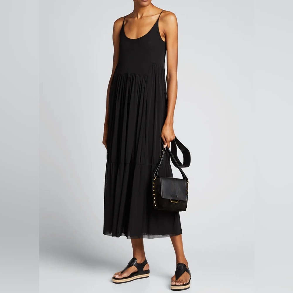 Vince Gathered Midi Dress
